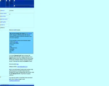 aceconcerts.org.uk in 2004