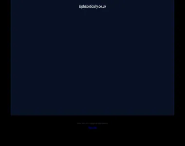 alphabetically.co.uk in 2021