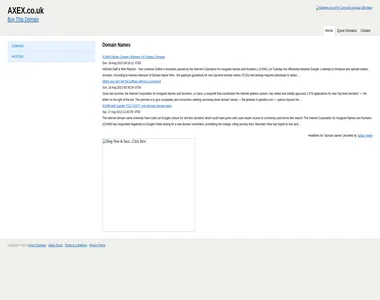 axex.co.uk in 2013