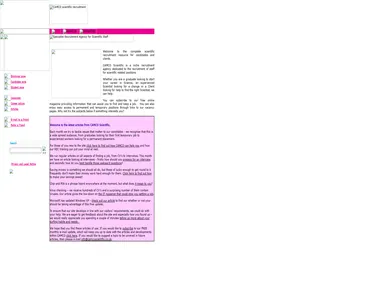 camcoscientific.co.uk homepage in 2005