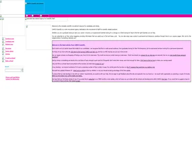 camcoscientific.co.uk homepage in 2007