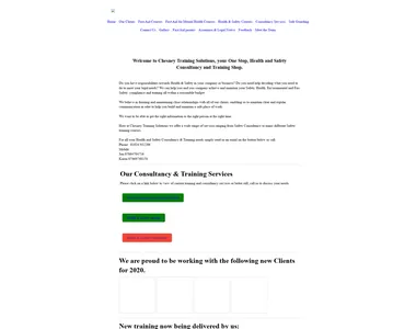chesneytraining.co.uk homepage in 2023