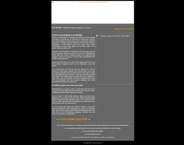 fuckbuddies.co.uk homepage in 2013