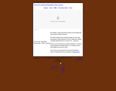 lacasavieja.co.uk homepage in 2010