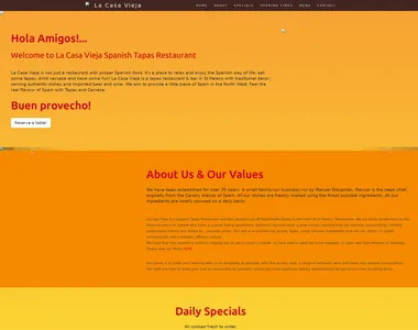 lacasavieja.co.uk homepage in 2019
