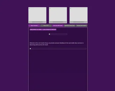liveeventsgroup.co.uk homepage in 2017