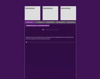 liveeventsgroup.co.uk homepage in 2020