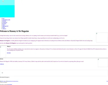 mummyandmemagazine.co.uk in 2012
