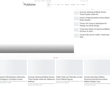 newstribune.co.uk homepage in 2019