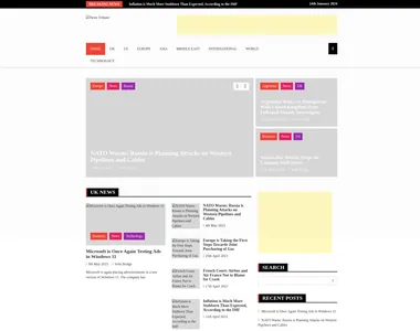 newstribune.co.uk homepage in 2024