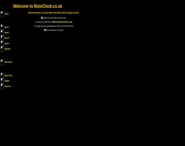 nixieclock.co.uk in 2003