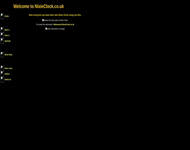 nixieclock.co.uk in 2005