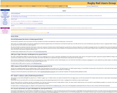 rugbyrailusersgroup.org.uk in 2013