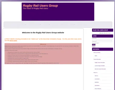 rugbyrailusersgroup.org.uk in 2018