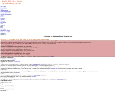 rugbyrailusersgroup.org.uk in 2019