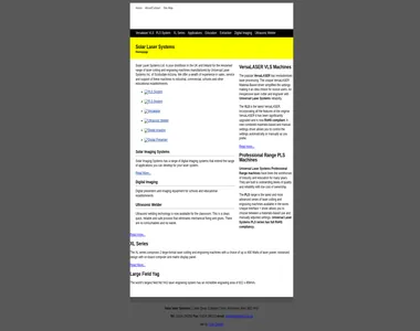 solarlasers.co.uk in 2007