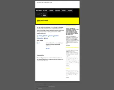 solarlasers.co.uk in 2009
