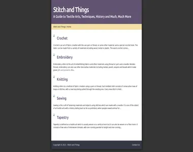 stitchandthings.co.uk in 2013