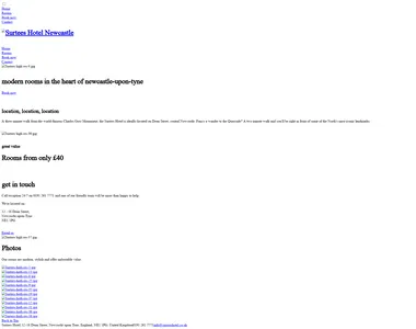 surteeshotel.co.uk homepage in 2018