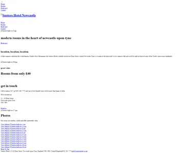 surteeshotel.co.uk homepage in 2021