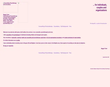 sussex-psychotherapy.co.uk in 2009