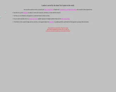 taxis.org.uk in 2001