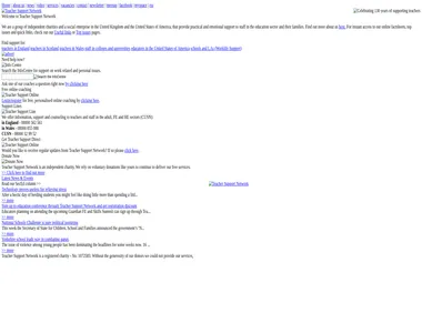 teacherline.org.uk in 2008