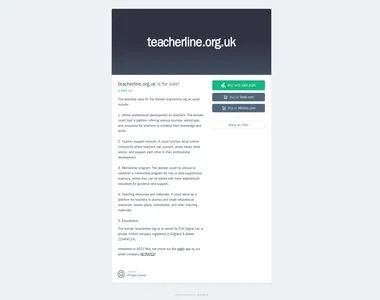 teacherline.org.uk in 2024