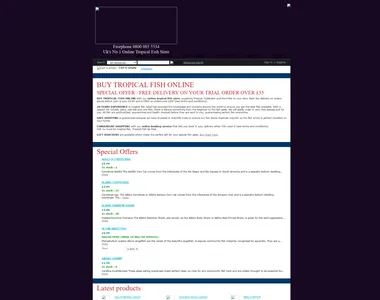 tropicalfishbypost.co.uk in 2011