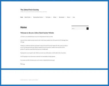 zebrafinchsociety.org.uk in 2016
